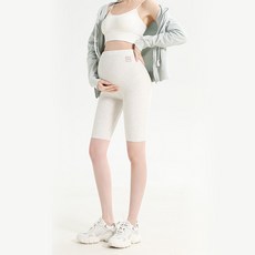 CIUUC 봄과 여름 2022 새로운 탄성 대형 얇은 실 면화 5 임산부 레깅스 타기 바지