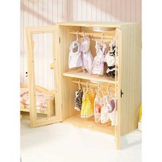 인형옷장 옷걸이 인형소품 인형가구 인형옷 인형 옷장 가구 보관, 28cmx14cmx41.5cm, 28cmx14cmx41.5cm 30-50cm, 1개