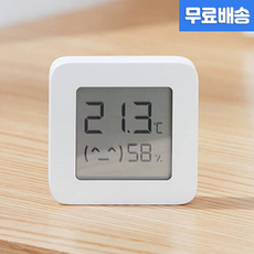 [오늘출발] 블루투스 디지털 온습도계 스탠드 벽걸이 겸용 / LCD 스마트커넥트 온습도계 추천 출산선물 아기 신생아 비염 겨울 온도 습도계, 카스 디지털 온습도시계 T025, 1개