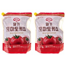 롯데웰푸드 델가 토마토 케찹 3.3kgX2개 케첩 소스 대용량 식자재, 3.3kg, 2개