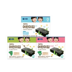 처음먹는 어린이김 6개 (순수/오리지널/핑크솔트), 15g - 처음먹는어린이김순수