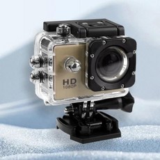풀HD 1080P 방수 카메라 2.0 인치 캠코더 스포츠 고 카 캠 프로 미니 포함, 06 금, 1) 금, 1개