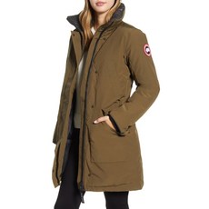 여성 캐나다구스 Ellesmere Arctic Tech 625 필 파워 다운 파카 제뉴인 코요테 퍼 트림 - Military Green 209956