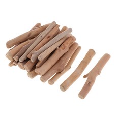 QDY 소박한 나무 우드 공예품 1 조각 천연 나뭇 가지 지팡이 조각 조각 12cm, 설명한대로1