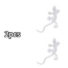 자동차 반사 커 안전 경고 마크 외부 액세서리 운전 Gecko 스트립 조명 반사판 2 개, 05 2pcs white, 2개