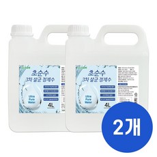 크로바 초순수 3차 살균 정제수 4L 묶음 반도체 UV살균 지게차배터리 가습기 멸균증류수 의료용 산업용 가정용, 크로바 초순수 3차 살균 정제수 4L x2 반도체 UV, 2개