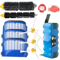 efluky 4000mAh Ni-MH 교체 룸바 배터리 + iRobot Roomba 600 시리즈 600 610 614 620 625 630 640 645 650 655 665 670 680 6, 단일옵션