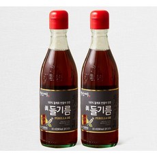 밥상마루 100% 들깨로 만들어 진한 들기름, 350ml, 2개