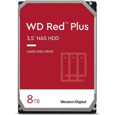 Western Digital 8TB WD Red Plus NAS 내장 하드 드라이브 HDD 5640 RPM SATA 6 Gb/s CMR 128 MB 캐시 35인치 WD80EFZZ - wd80efzz