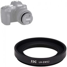 캐논 RF 35mm f/1.8 매크로용 JJC 렌즈 음영으로 캐논 EW-52 후드가 52mm 필터 및 렌즈 캡을 부착할 수 있음, 단일옵션