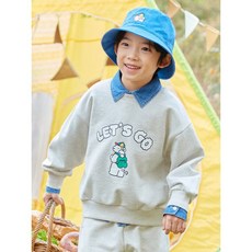 탑텐키즈 [사랑스러운 아홉시바니]24SS 공용 아홉시바니 콜라보 맨투맨/조거팬츠 2종택 1 MKE1TR3801 105755