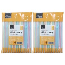 생활미소 어린이 스트로우, 80개입, 2세트