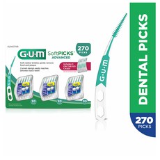 GUM Soft-Picks Advanced Dental 검 치간칫솔 270개