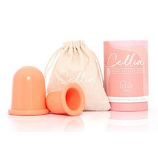 DazSpirit 지방분해 바디 슬리밍 다이어트 Ceia® 안티 셀룰라이트 흡입 컵 S L 2 가지 크기 피부 강화 부항 마사지 림프 배수를 셀룰라이트에 대한 진공 마사지 컵 바디 부항 세트 실리콘 컵 부항-78851, 단일옵션, 단일옵션