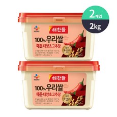 해찬들 우리쌀 매운 태양초 고추장 2kg X1개, 1개