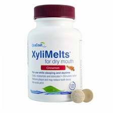 OraCoat XyliMelts Dry Mouth 오라코트 자일리멜츠 구강건조 구취제거 시나몬 120정, 1개, 1g