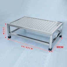 스테인레스 안전발판 계단 방지 소형 작업대 검사, 안전 발판-80X30x20cm