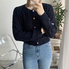 꽈배기가디건