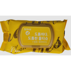 [오애뉴] 노브랜드 깨끗하고 도톰한물티슈 캡형 100매 x6개입