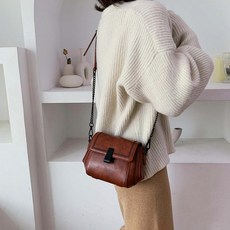 포 목 물고기 한 조각 패션 스타일 숄 더 크로스 백 미니 백