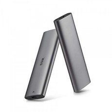 SSK 알루미늄 USB C-M.2 NVMe SSD 도구가 필요없는 인클로저 휴대용 USB 3.1 Gen 2 (10Gbps)-NVMe PCI-E, 단일상품