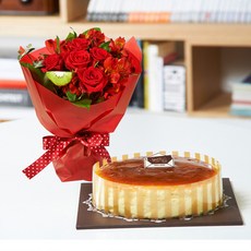 YBD 뚜레쥬르 치즈케이크+축하해꽃다발 꽃배달 선물