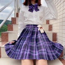 홍콩 정통 JK 유니폼 정판 플리츠스커트 미니 여성 무드 올케이스 겨울 가을 타입