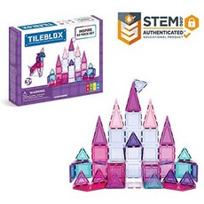 Magformers Tileblox Inspire 60 Piece Set Magnetic Building Blocks Educational Magnetic Tiles Kit, One Color_One Size, One Color_One Size, 상세 설명 참조0