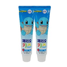 트윈스몰 LG페리오키즈 헬로카봇 치약3단계 사과향75g, 75g, 2개