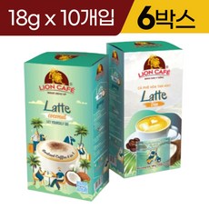 베트남 라이온 카페 4in1 코코넛 커피 라떼 180g 6박스 coconut Latte, 10개입, 18g