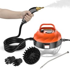 고압스팀청소기 주방 자동차 2500W 도구 가압 청소 가정용 고온 휴대용, Black, 미국, 220V