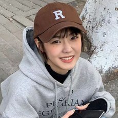 데일리 베이직 남녀공용 R자수 로고 메탈버클 볼캡 goa*8147jI