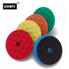 폴리셔 광택기 연마패드 폴리싱머신 CDWTS-자동차 샌딩 디스크용 5 인치 폴리시 패드 차량 베레모 스크래치 제거 폴리싱 휠 125mm 자동차 본체용, [02] 5Inch Orange, [01] 1PC