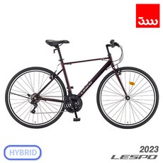 (완조립사은품) 삼천리 2023 레스포 토러스 21단 700C 하이브리드 자전거, (510)레드 블랙