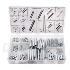 Ruibapa 200PCS 스프링 구색 키트 아연 도금 확장 압축 키트에는 주택 수리 DIY P-038-kit 모듬 크기 소형 스프링이 포함되어 있습니다., 200pcs-20 Different Sizes