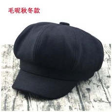 헌팅캡 엑스라지 62CM빅헤드 울 팔각모 여성봄가을 어디에나잘어울리는 예술적일 남녀 통용 베레모자