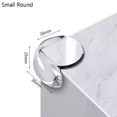 투명 실리콘 테이블 코너 보호대 보안 충돌 방지 스트립 무드, 2.Small Round, 1개