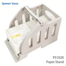 [한국정품] Xprinter XP-DT108BKR 바코드 라벨 프린터 택배송장출력 프린터 XP-DT108B-KR 택배 프린터, 1개, PS102K 용지거치대