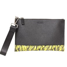 PRADA 프라다 클러치 2NH005 2CIK F0YVC NERO GIALLO BAN