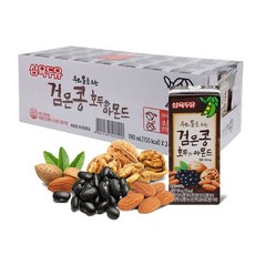 삼육두유 검은콩호두아몬드 두유, 190ml, 24개