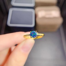 블랙오팔반지