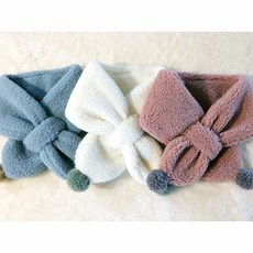 해피몰뽀글이 방울 네키목도리 머플러 (5colors) 쁘띠목도리 키즈목도리 고리목도리