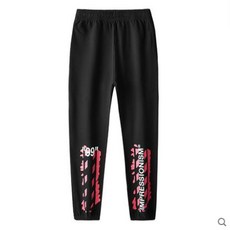 오프화이트 Off White 19FW 캐주얼 핑크 그래피티 조거팬츠