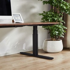 높이조절 책상 모션 데스크 높낮이 키높이 원목 서서 학생 듀얼모터 컴퓨터 전동 스탠딩, 아니다, 북미호두블랙:180x80x2.6