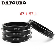 허브스페이스 휠 자동차 허브 중심 링 67.1 57.1mm 67.1mm-57.1mm 4 개 . 액세서리., 4개