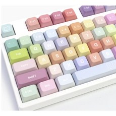 한무무 키캡 츄잉베어 키캡 XDA PBT 기계식 키보드 알록달록 레인보우