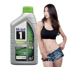 모빌1 ESP 5W30 1L C2 C3 VW507.00 유럽직수입 100%합성 겸용 엔진오일, 1개, 모빌원 ESP 5W30 1L (유럽)