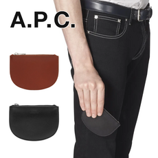 A.P.C 하프문 레더 동전 지갑