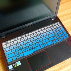 Asus ROG Strix GL553VD GL553 FZ53VD FX553VE FX553VD FX53VW GL753VE ZX53VW 15 17 인치 노트북 키보드 커버 프로텍터 스, [01] Gradual Blue, 1개