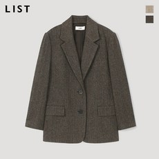 리스트 리스트 울 헤링본 투버튼 재킷_TWWJKL80010
